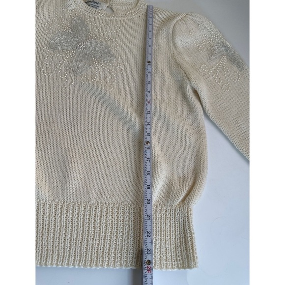 Joann Bryant Beaded Embroidered Butterfly Sweater - Picture 12 of 12
